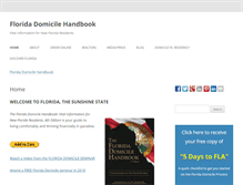 Tablet Screenshot of floridadomicilehandbook.com